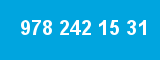 978 242 15 31 978 242 15 31